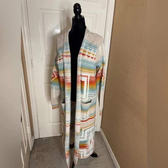 PENDLETON WOMEN'S HARDING PACIFIC DUSTER SWEATER LARGE​ - Picture 5 of 12